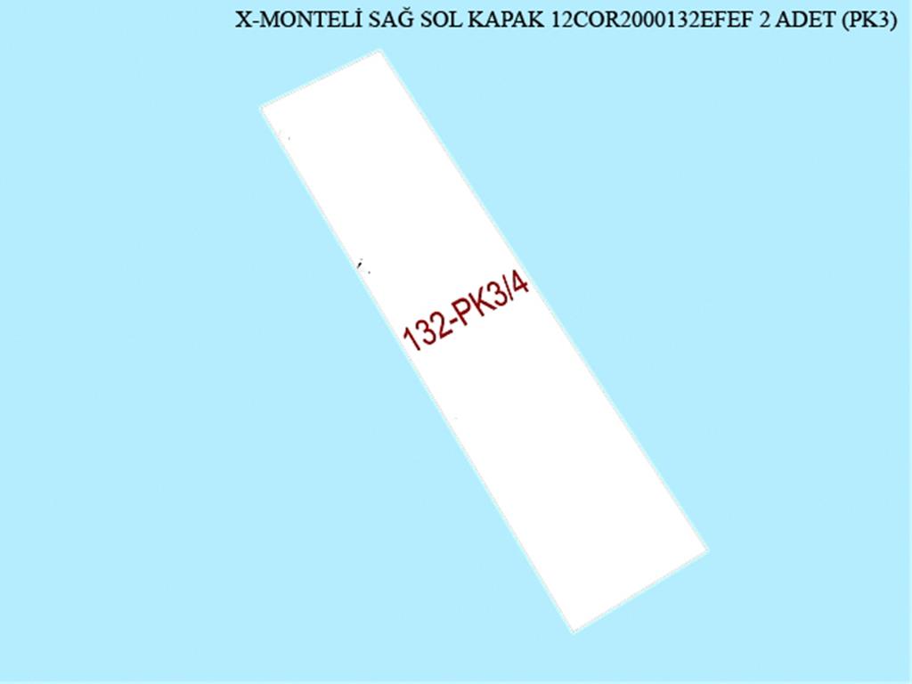 12COR2000132EFEF, 3 KPL GRD MONTELI SAG-SOL KAPAK/COR.KREM