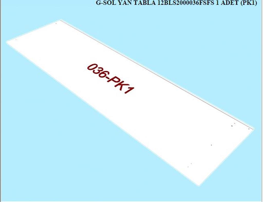 12BLS2000036FSFS, 6 KPL GRD SOL YAN TABLA/FIL DISI (EN)