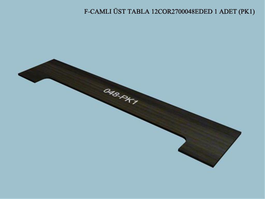 12COR2700048EDED, BUFE CAMLI UST TABLA /CORD CEVIZ