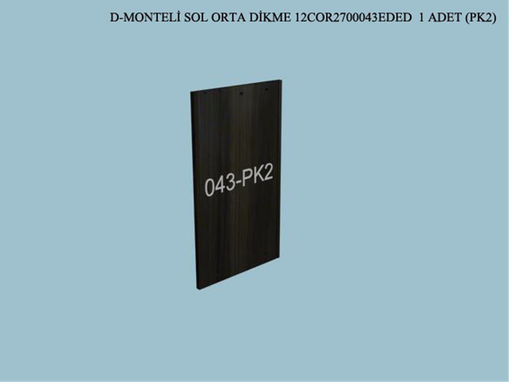 12COR2700043EDED, BUFE MNT.SOL ORTA DIKME /CORD CEVIZ