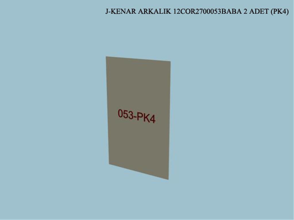 12COR2700053BABA, BUFE KENAR ARKALIK / KREM