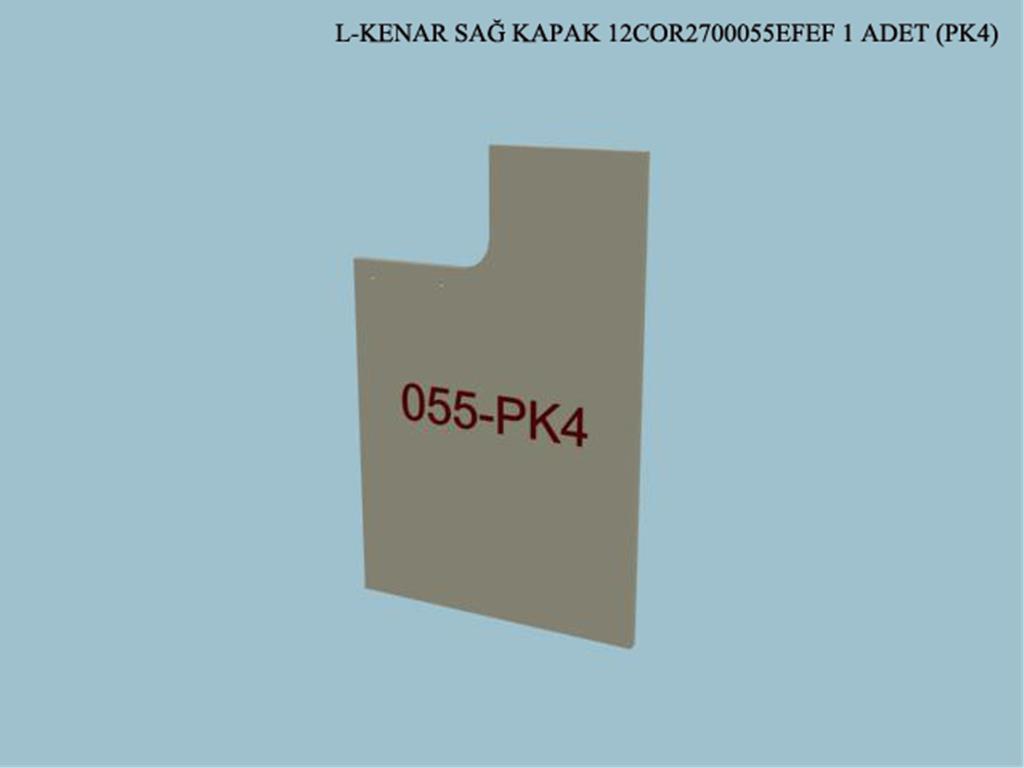 12COR2700055EFEF, BUFE KENAR SAG KAPAK/CORDOBA KREM