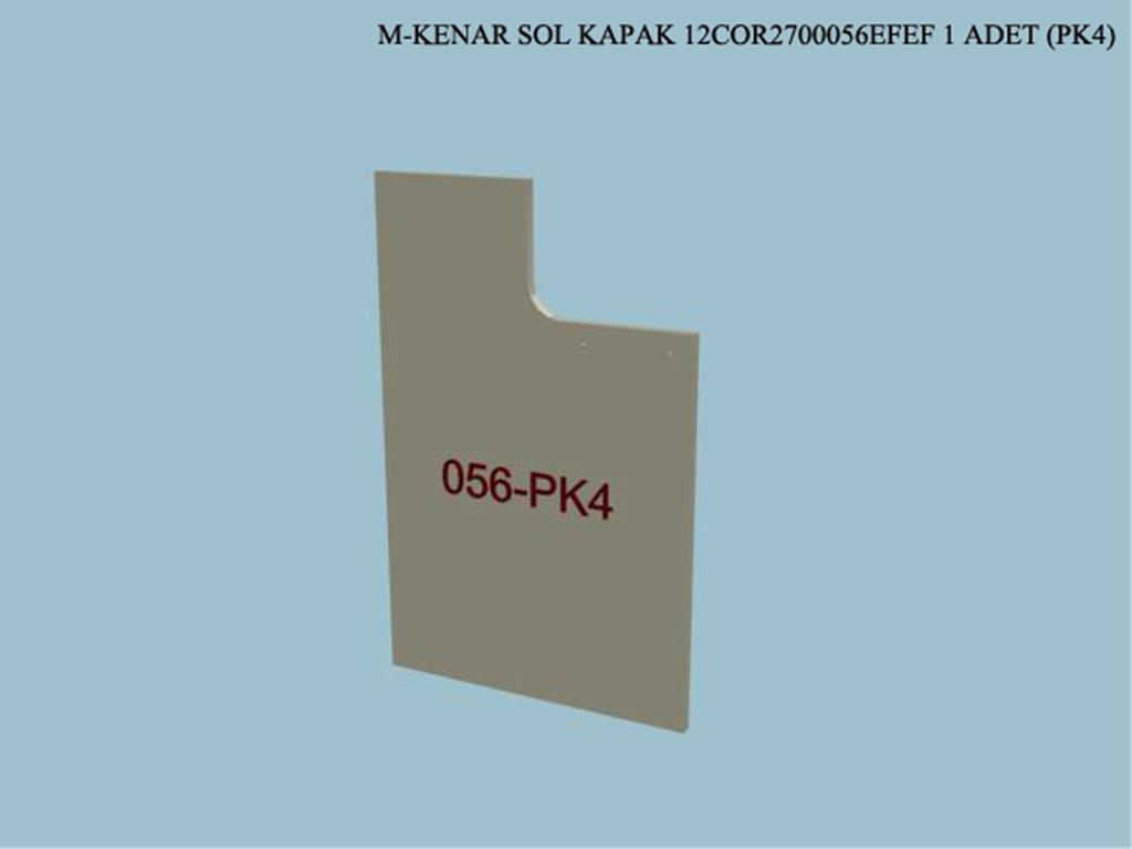 12COR2700056EFEF, BUFE KENAR SOL KAPAK/CORDOBA KREM