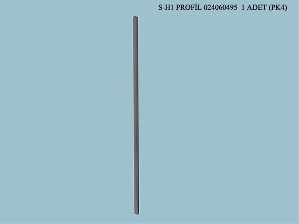 0240600495, PVC H1PRF 4MM RALL 9001_736MM