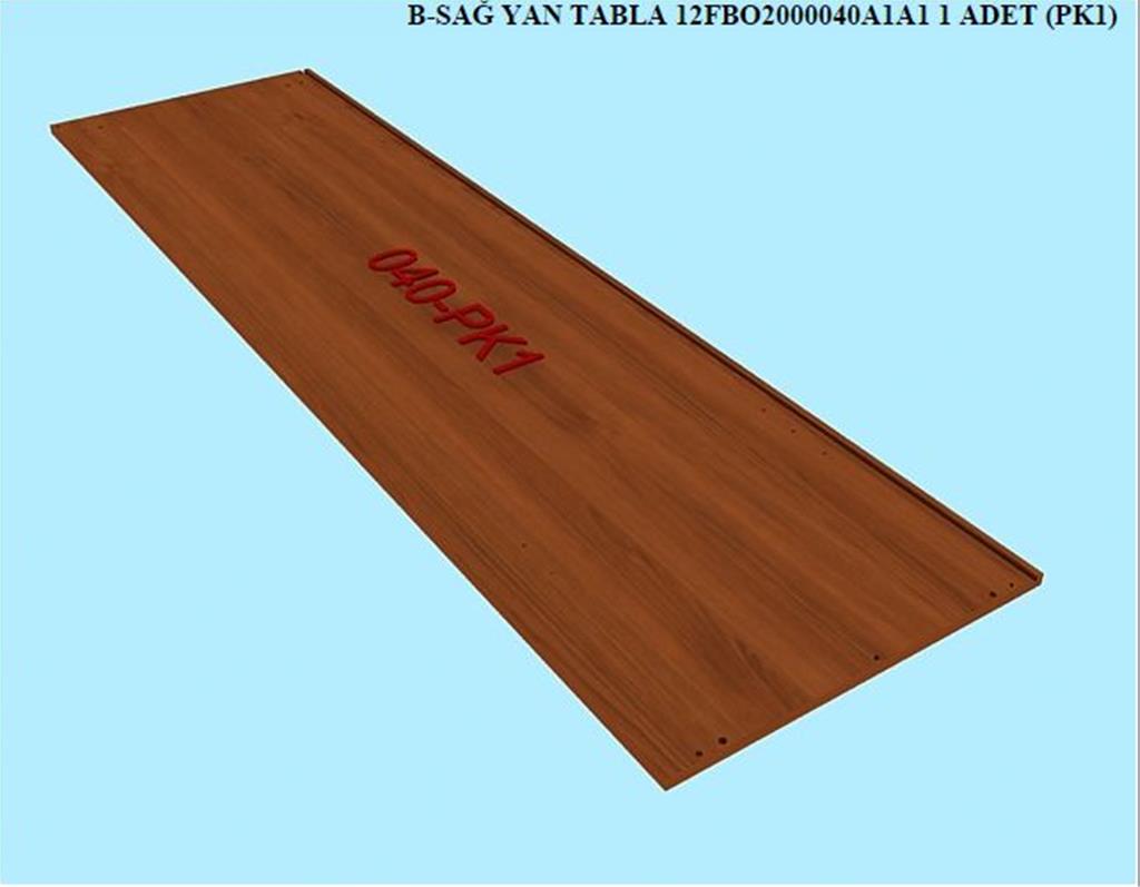 12FBO2000040A1A1, 5 KPL GRD SAG YAN TABLA / ASPENDOS