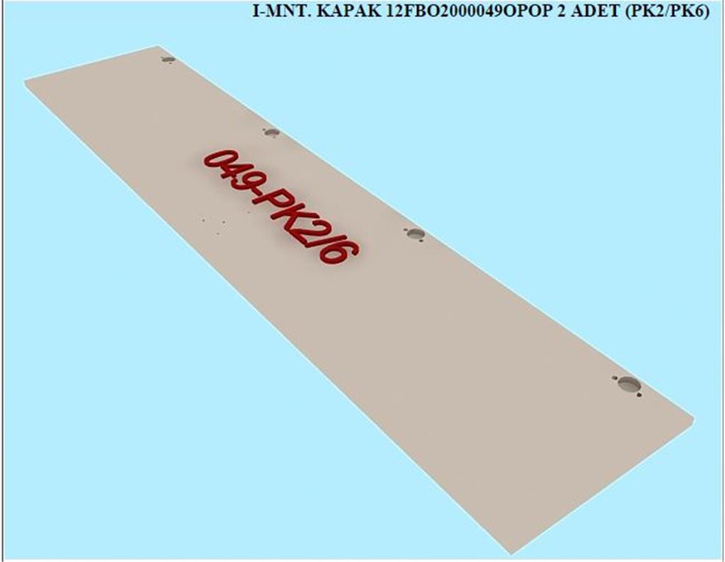 12FBO2000049OPOP, 5 KPL GRD MONTELI KAPAK / OPAK BEYAZ