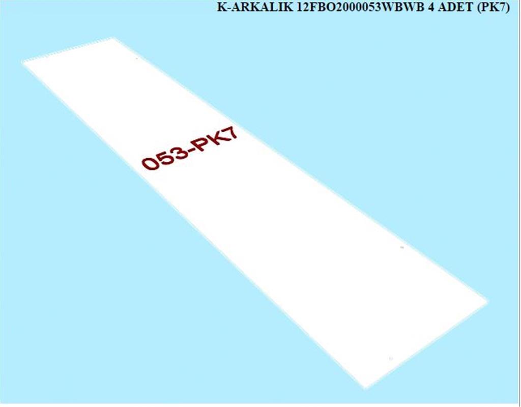 12FBO2000053WBWB, 4 KPL GRD ARKALIK / BEYAZ