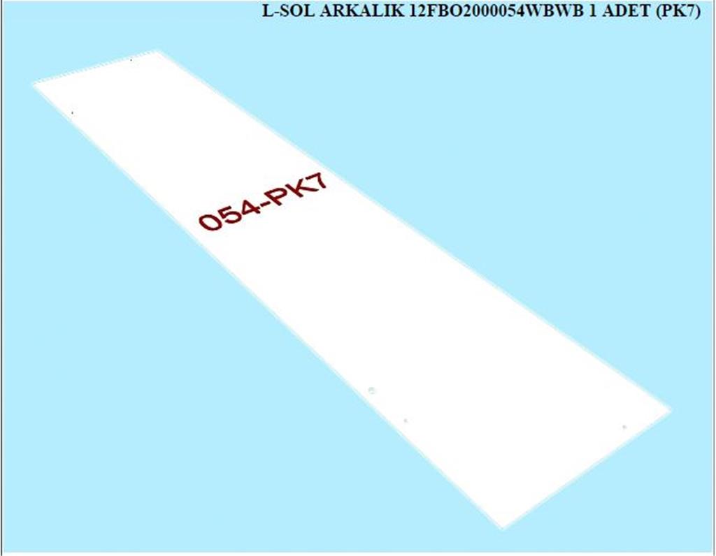 12FBO2000054WBWB, 4 KPL GRD SOL ARKALIK / BEYAZ