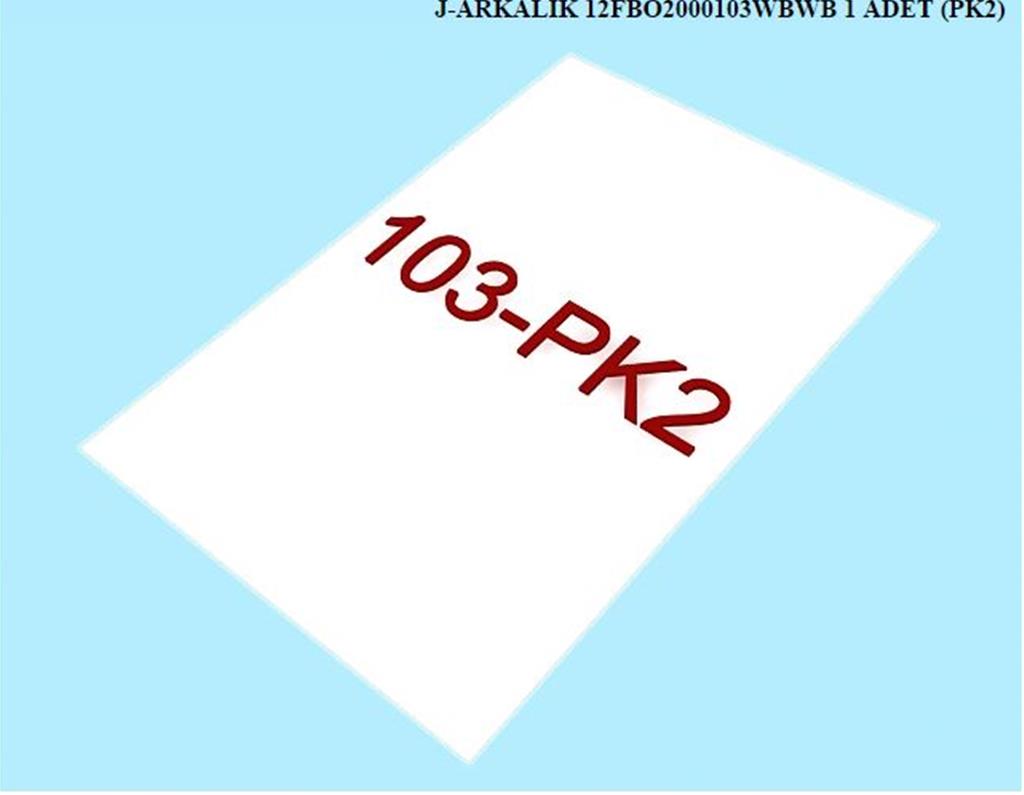 12FBO2000103WBWB, T.MASASI ARKALIK / BEYAZ