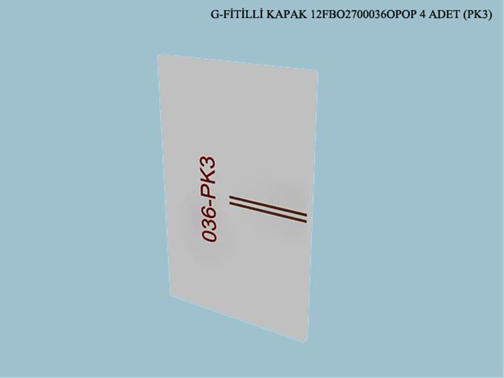 12FBO2700036OPOP, BUFE FITILLI KAPAK /OP.BEYAZ