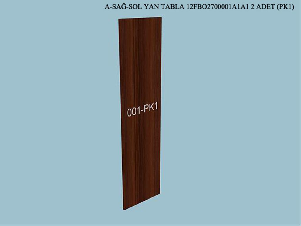 12FBO2700001A1A1, VITRIN SAG & SOL YAN TABLA / ASPENDOS