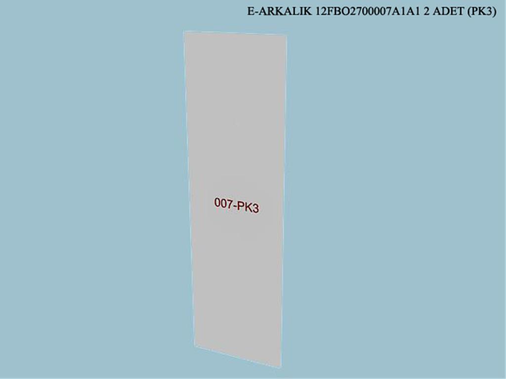 12FBO2700007A1A1, VITRIN ARKALIK / ASPENDOS