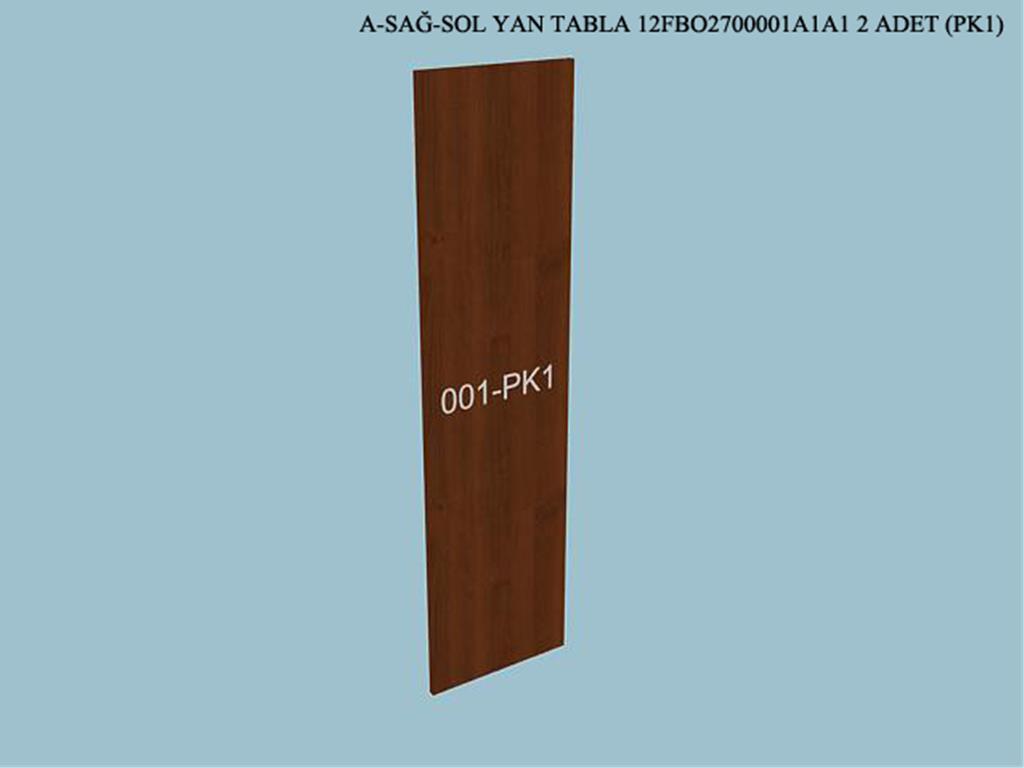 12FBO2700001A1A1, VITRIN SAG & SOL YAN TABLA / ASPENDOS