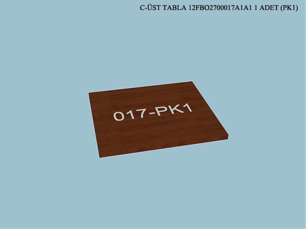 12FBO2700017A1A1, UST TABLA / ASPENDOS
