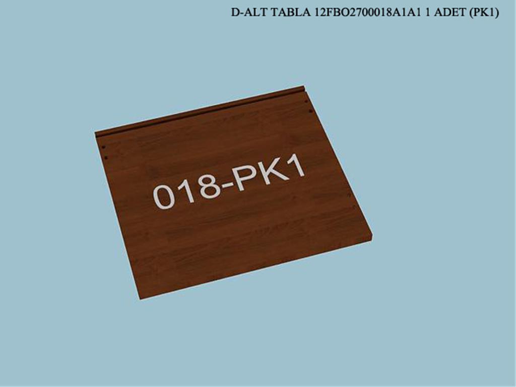 12FBO2700018A1A1, GUMUSLUK ALT TABLA / ASPENDOS