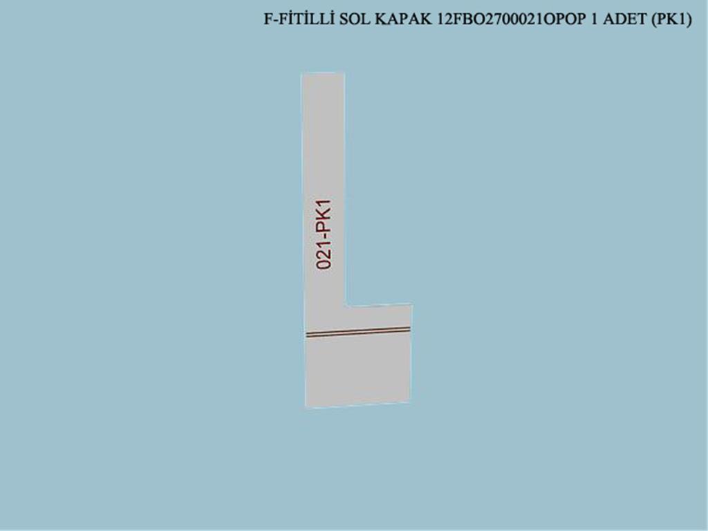 12FBO2700021OPOP, FİTİLLİ SOL KAPAK