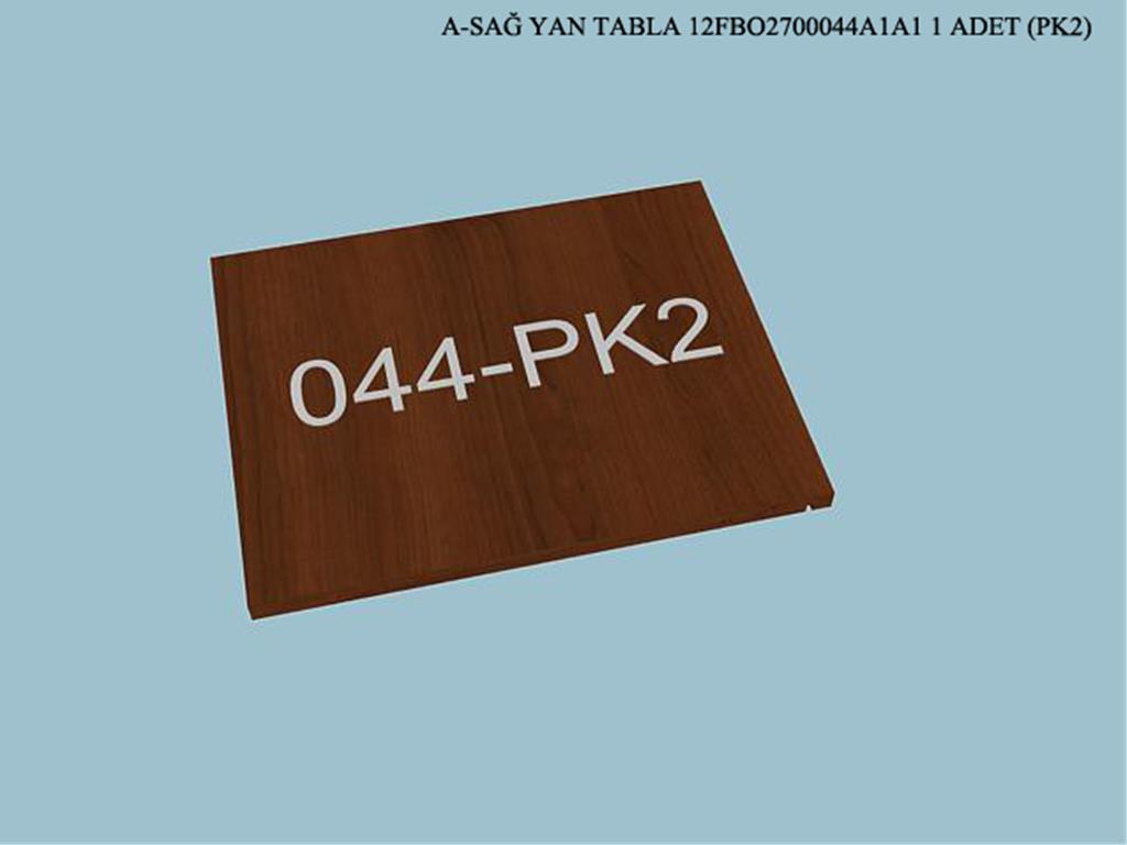 12FBO2700044A1A1, SAĞ YAN TABLA
