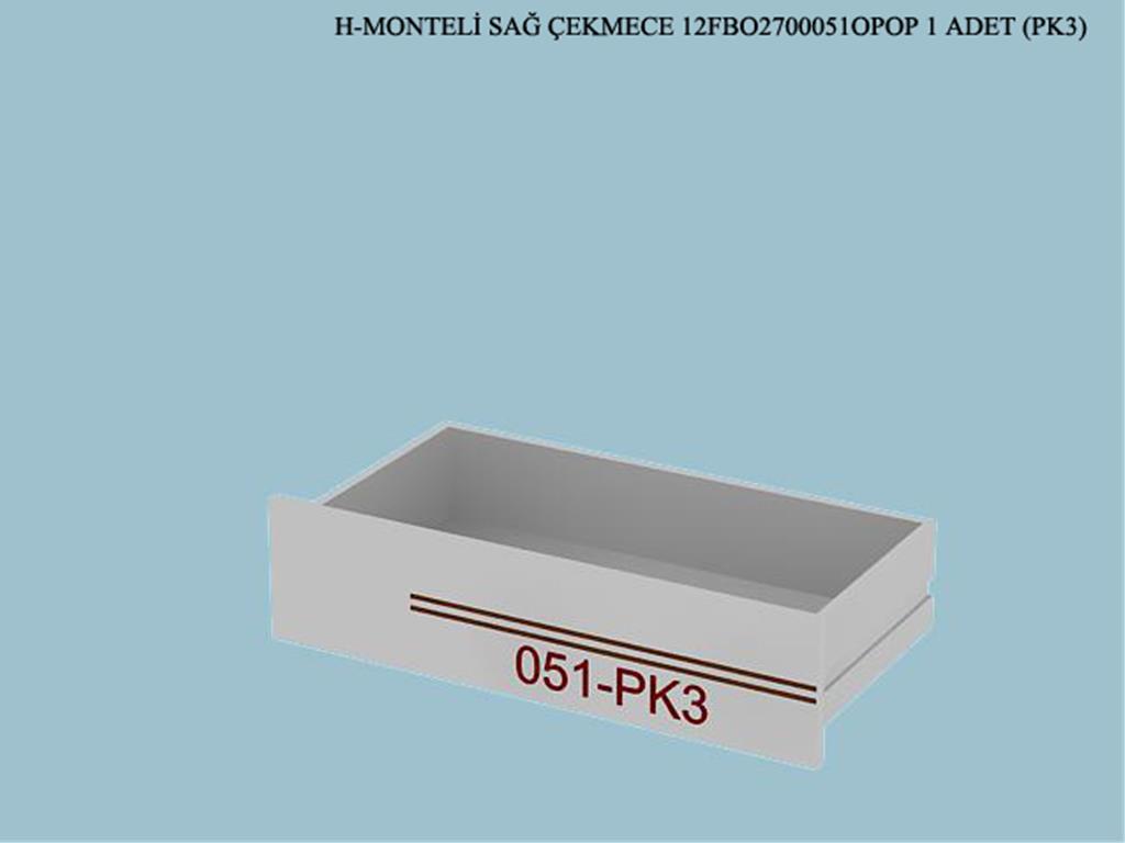 12FBO2700051OPOP, MONTELİ SAĞ ÇEKMECE