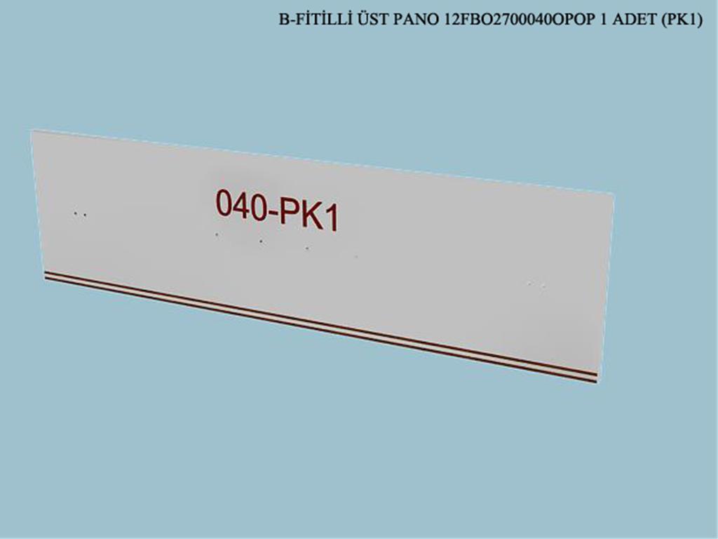 12FBO2700040OPOP, KOMP VITRIN FITILLI UST PANO /OP.BEYAZ