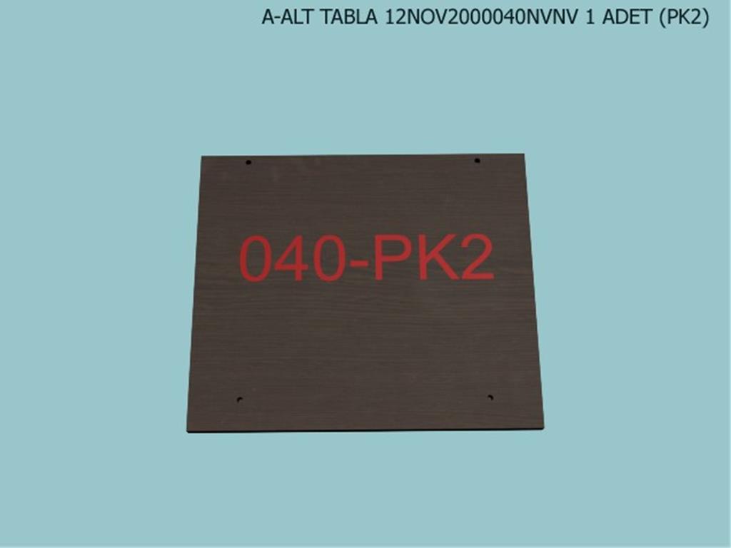 12NOV2000040OPOP, T.MASASI T.MAS ALT TABLA /OPAK BEYAZ