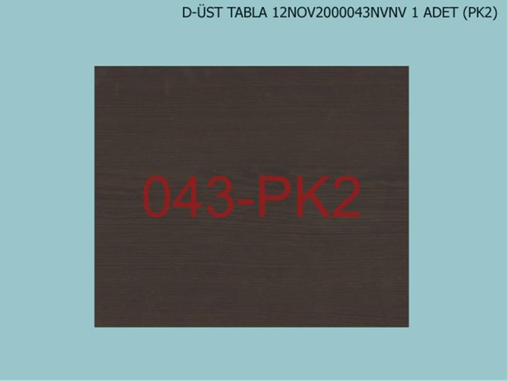 12NOV2000043OPOP, T.MASASI T.MAS UST TABLA /OPAK BEYAZ