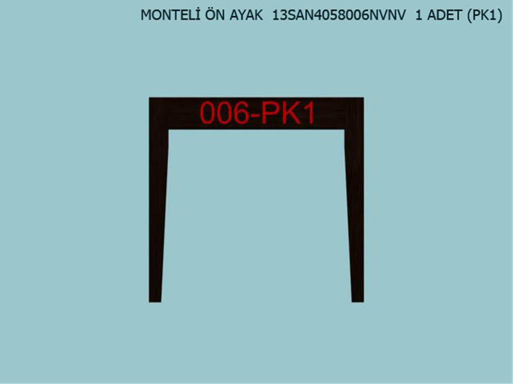 13SAN4058006NVNV, MONTELİ ÖN AYAK