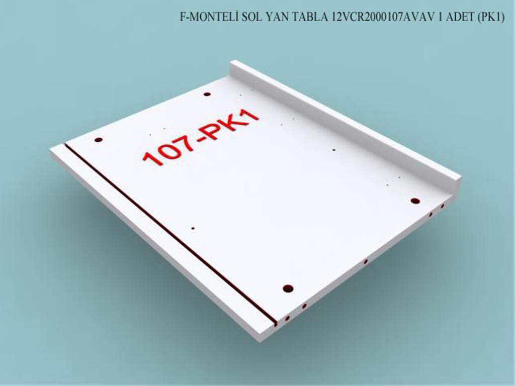 12VCR2000107AVAV, T.MASASI MONTELI SAG YAN TABLA / BEYAZ (EN)