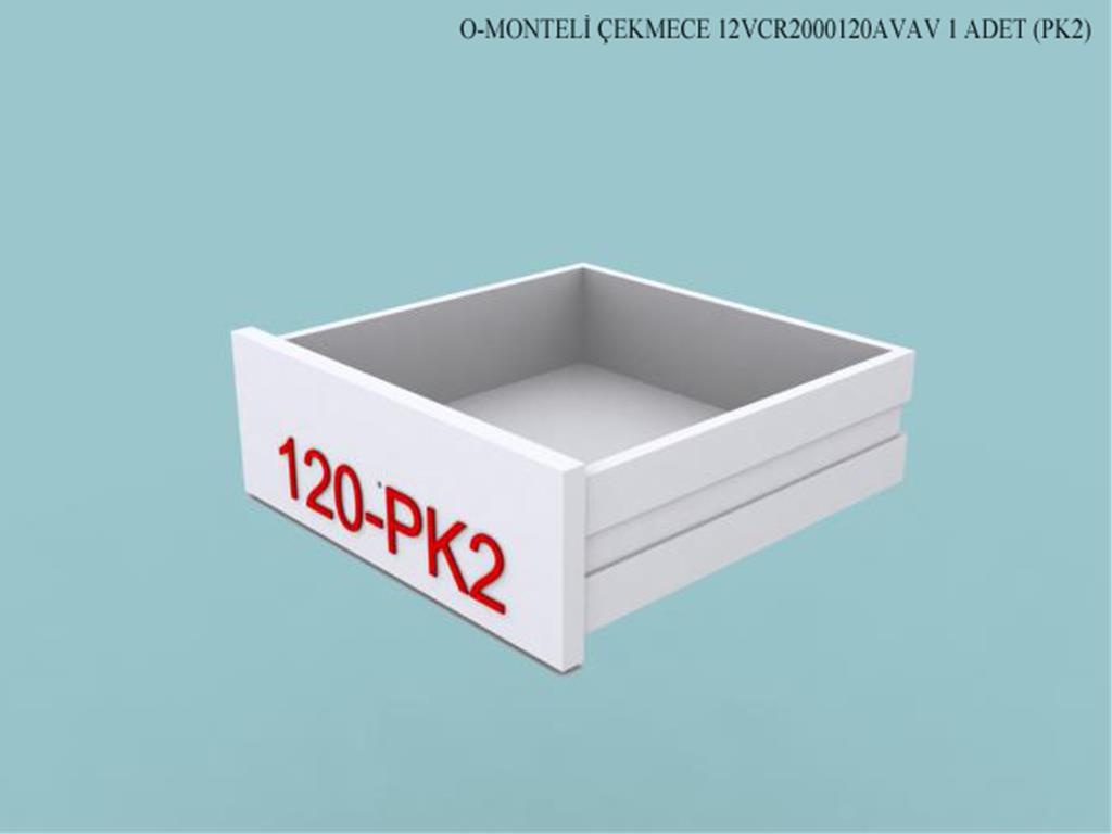 12VCR2000120AVAV, T.MASASI MONTELI CEKMECE / BEYAZ (EN)