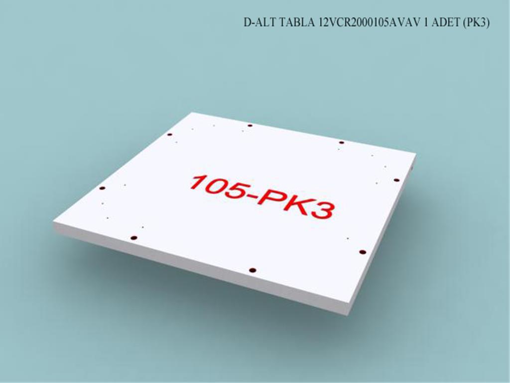 12VCR2000105AVAV, T.MASASI ALT TABLA/ BEYAZ (EN)