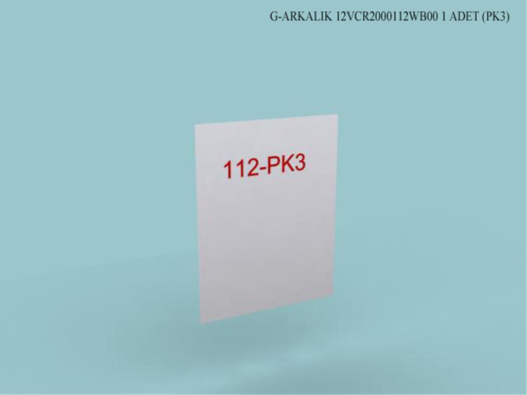 12VCR2000112WBWB, T.MASASI ARKALIK / BEYAZ (EN)
