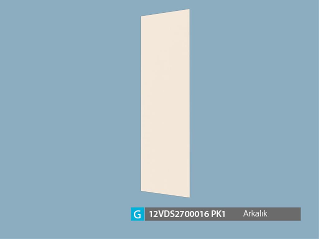 12VDS2700016BABA, VİTRİN ARKALIK/ KREM