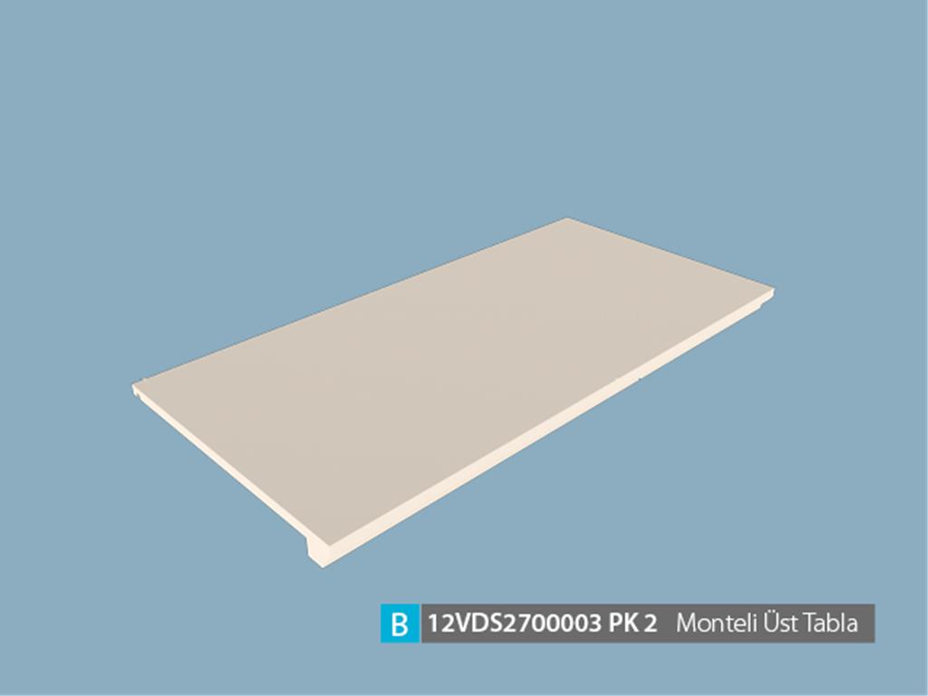 12VDS2700003OPOP, VİTRİN MNT.ÜST TABLA/OPAK BEYAZ