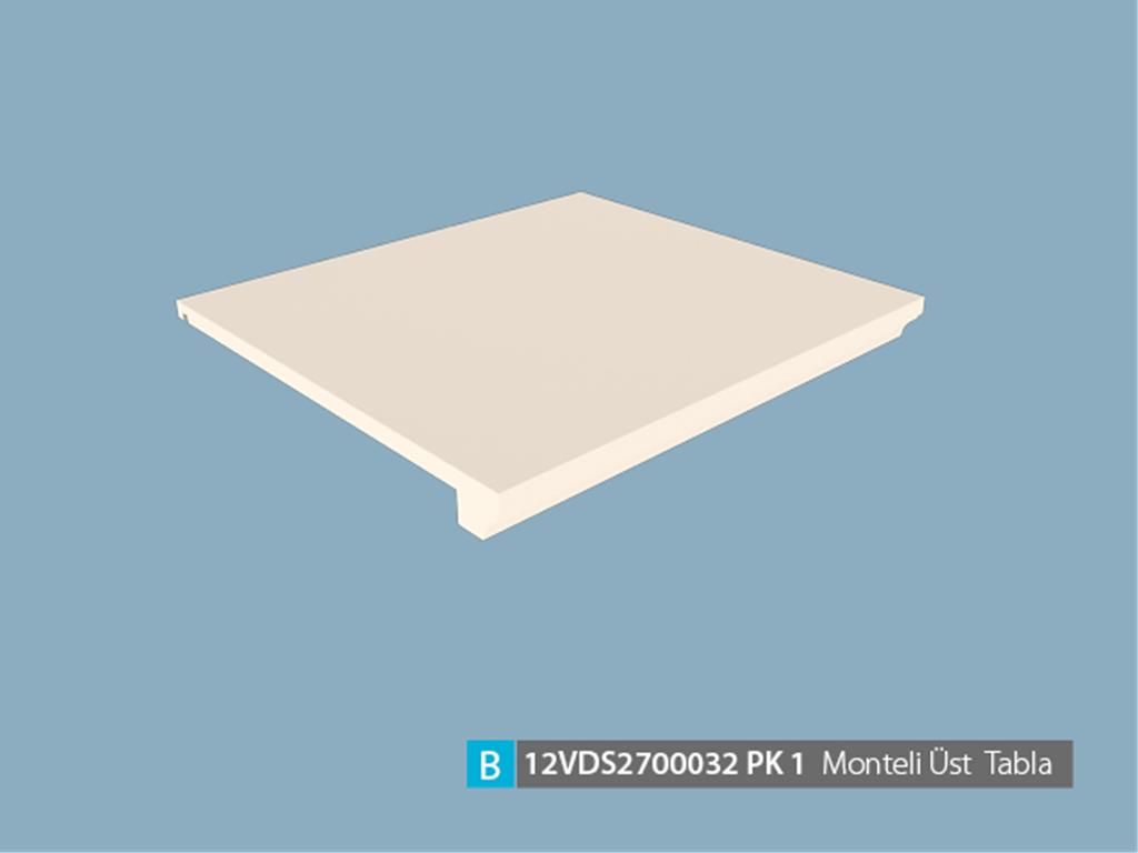 12VDS2700032OPOP, GÜMÜŞLÜK MNT.ÜST TABLA/OPAK BEYAZ