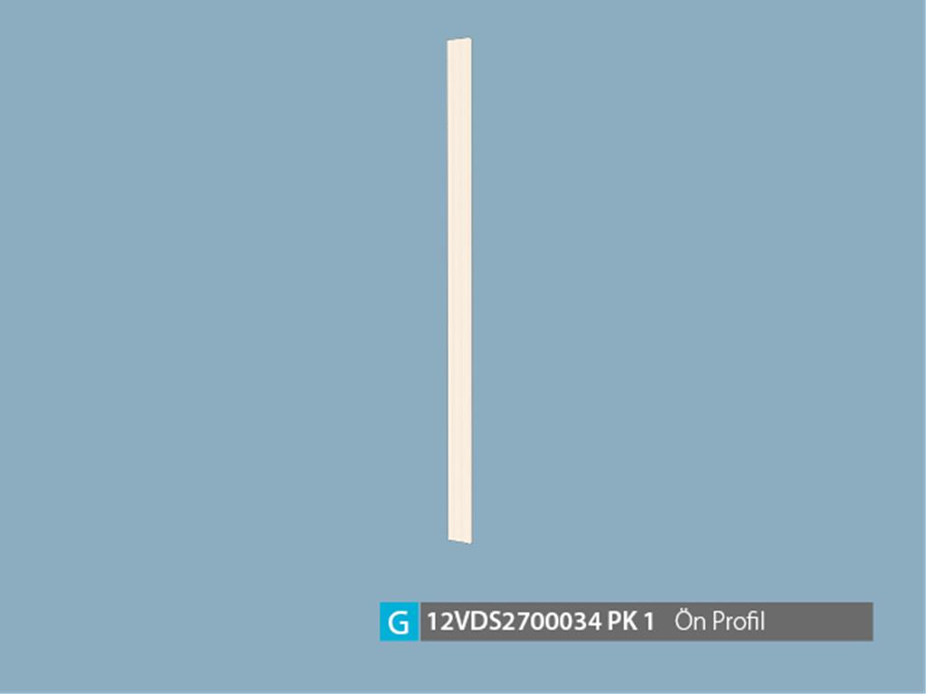 12VDS2700034OPOP, GÜMÜŞLÜK ÖN PROFİL/OPAK BEYAZ