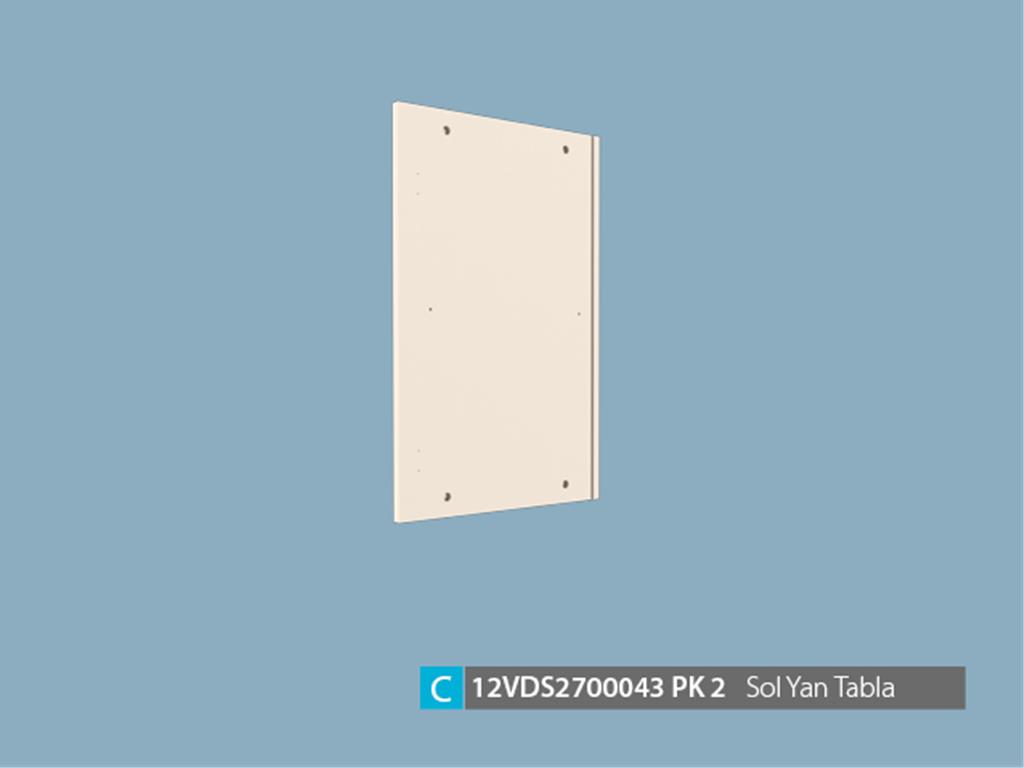 12VDS2700043OPOP, BÜFE SOL YAN TABLA/OPAK BEYAZ
