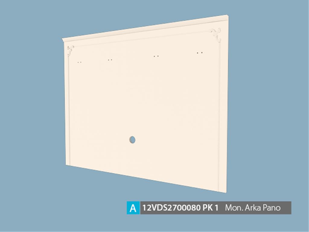 12VDS2700080OPOP, COMP.VİTRİN MONTELİ ARKA PANO/OPAK BEYAZ
