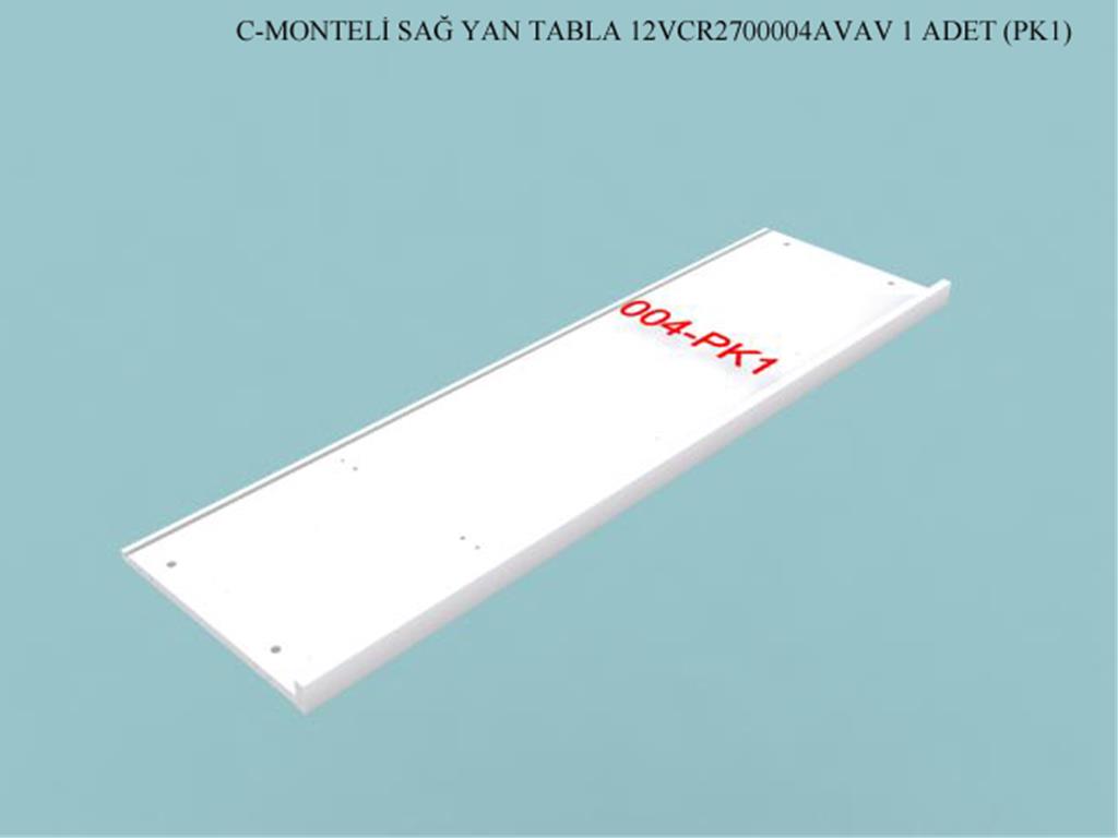 12VCR2700004AVAV, VITRIN MONTELI SAG YAN TABLA / BEYAZ