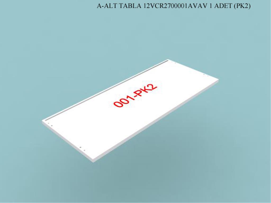 12VCR2700001AVAV, VITRIN ALT TABLA / BEYAZ