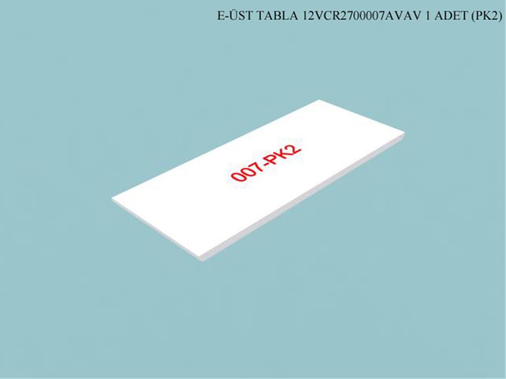 12VCR2700007AVAV, VITRIN UST TABLA / BEYAZ