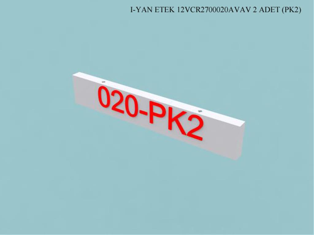 12VCR2700020AVAV, YAN ETEK _ BEYAZ