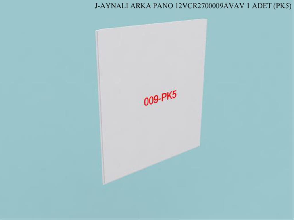 12VCR2700009AVAV, VITRIN AYNALI ARKA PANO / BEYAZ