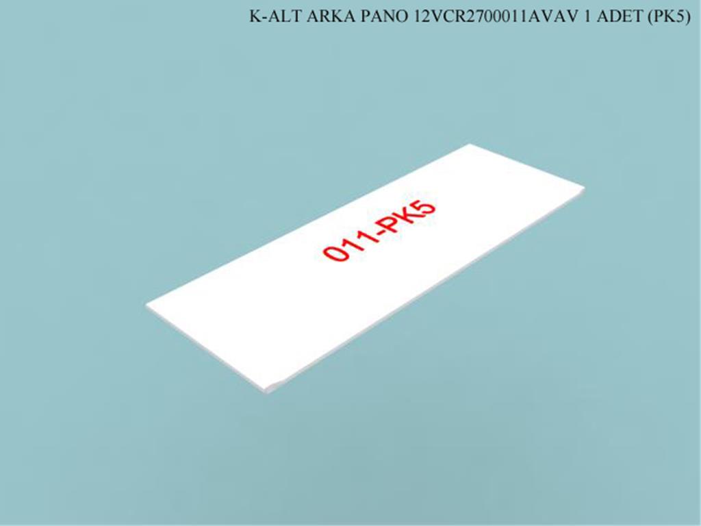 12VCR2700011AVAV, VITRIN ALT ARKA PANO / BEYAZ