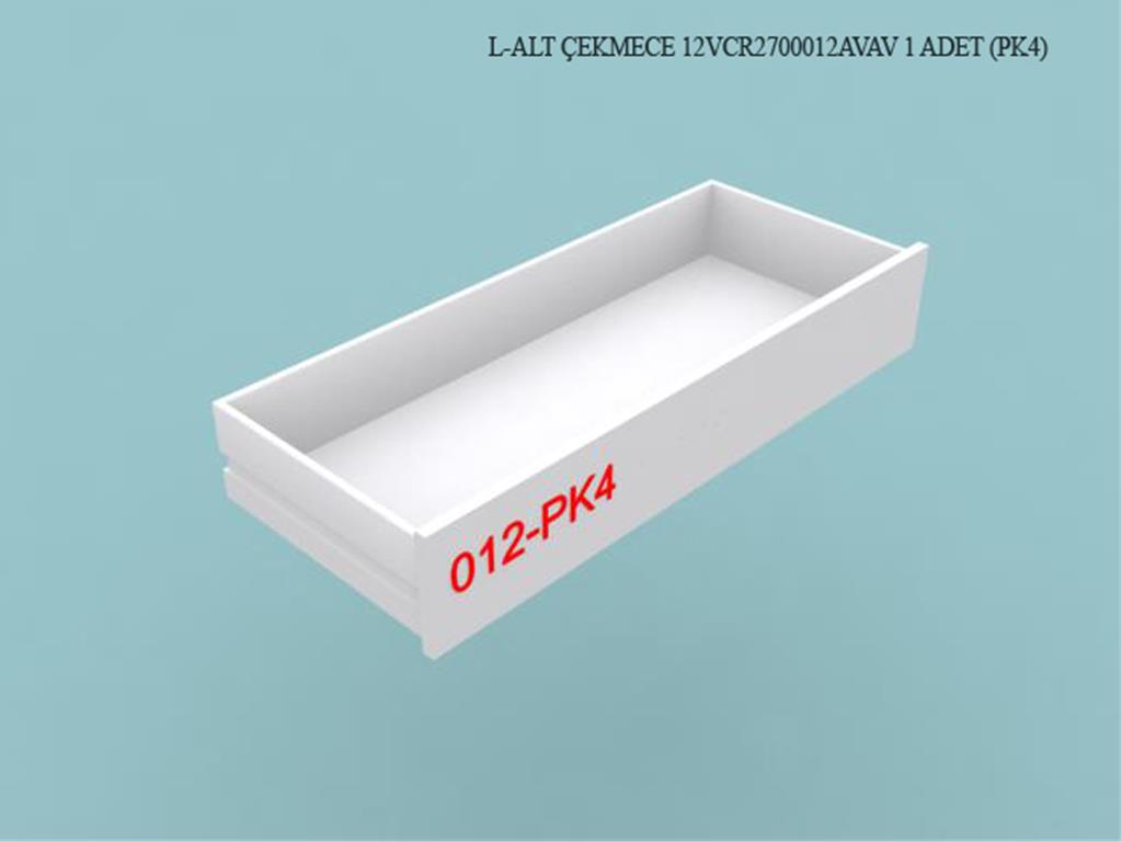 12VCR2700012AVAV, VITRIN MONTELI ALT CEKMECE / BEYAZ