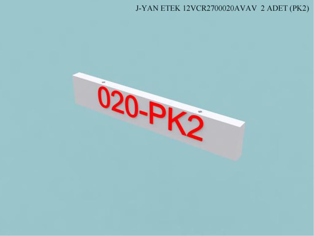 12VCR2700020AVAV, YAN ETEK _ BEYAZ