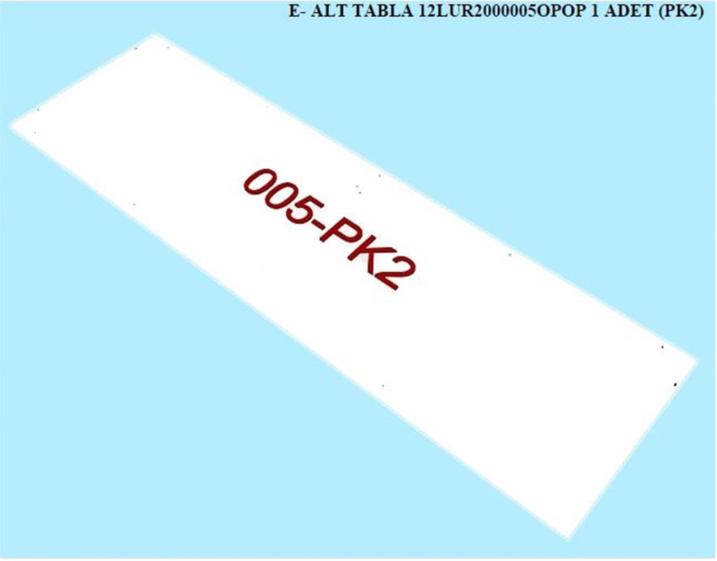 12LUR2000005OPOP, SRG GRD ALT TABLA/OPAK BEYAZ