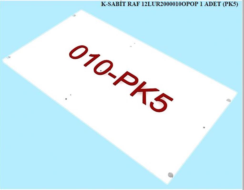 12LUR2000010OPOP, SRG GRD SABIT RAF/OPAK BEYAZ