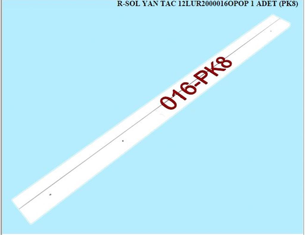 12LUR2000016OPOP, SRG GRD SOL YAN TAC/OPAK BEYAZ