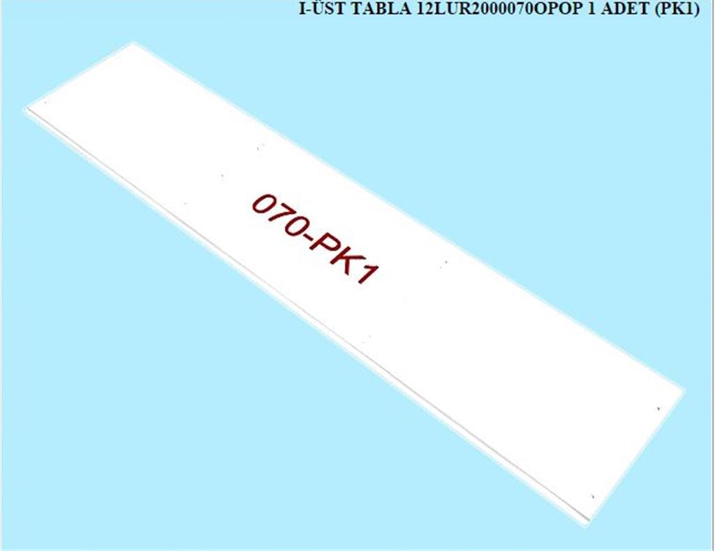 12LUR2000070OPOP, 6 KPL GRD UST TABLA/OPAK BEYAZ