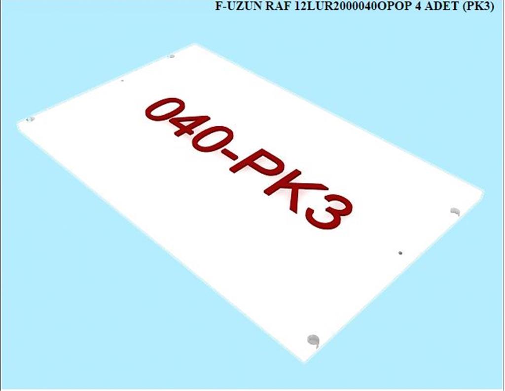 12LUR2000040OPOP, 5 KPL GRD SAG SOL RAF/OPAK BEYAZ