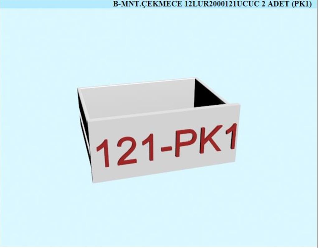 12LUR2000121UCUC, KOMODIN MONTELI CEKMECE/LAURA AHSAP